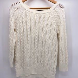 American Eagle Boatneck Cable Sweater